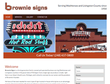 Tablet Screenshot of browniesigns.net